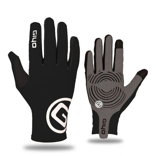 (image for) Giyo Wind Breaking Cycling Full Finger Gloves Touch Screen Anti-slip Bicycle Fabric Mittens MTB Road Bike Long Glove